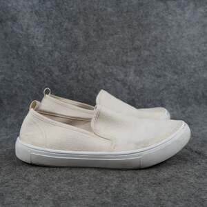 H&M Shoes Womens 6 Casual Slip On Sneaker Loafer Flat Trainer White